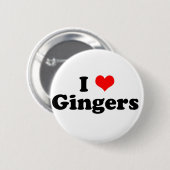 Badge Rond 5 Cm I Heart Gingers (Devant & derrière)