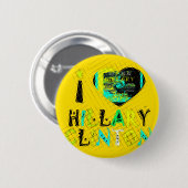 Badge Rond 5 Cm I Heart Hillary Clinton : Graffiti Expression Art (Devant & derrière)