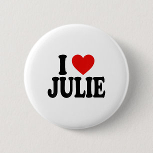 Badge Rond 5 Cm I Heart Love Julie _1