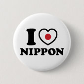 BADGE ROND 5 CM I HEART [LOVE] NIPPON (Devant)