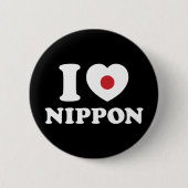 BADGE ROND 5 CM I HEART [LOVE] NIPPON BUTTON (Devant)