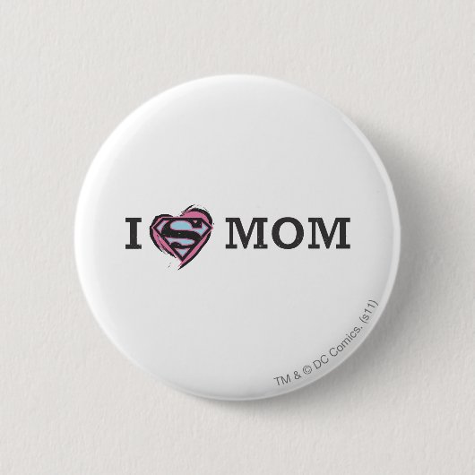 Badge Rond 5 Cm I Heart Maman (Devant)