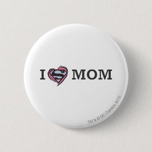 Badge Rond 5 Cm I Heart Maman