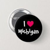 Badge Rond 5 Cm I Heart Michigan (Devant & derrière)