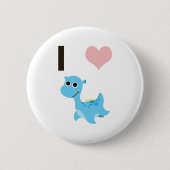 Badge Rond 5 Cm I Heart Nessie (Devant)