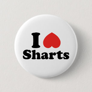 Badge Rond 5 Cm I Heart Sharts
