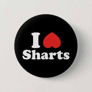 Badge Rond 5 Cm I Heart Sharts