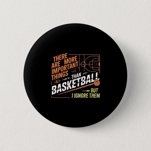 Badge Rond 5 Cm I Ignore Things More Important Than Sketll -  (Devant)