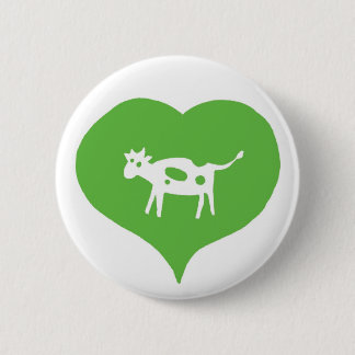 Badge Rond 5 Cm I le coeur effraye le Pin