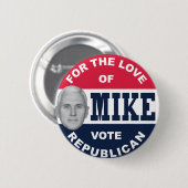 BADGE ROND 5 CM I-LIKE-MIKE-BUTTON-REPUBLICAN (Devant & derrière)