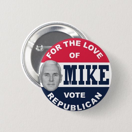 BADGE ROND 5 CM I-LIKE-MIKE-BUTTON-REPUBLICAN (Devant & derrière)