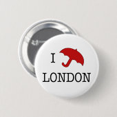 Badge Rond 5 Cm I ☂ Londres (boutons) (Devant & derrière)
