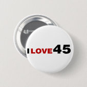 Badge Rond 5 Cm I Love 45 (Devant & derrière)