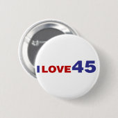 Badge Rond 5 Cm I Love 45 (Devant & derrière)