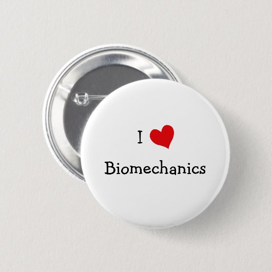 Badge Rond 5 Cm I Love Biomechanics (Devant & derrière)