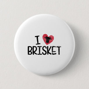 Badge Rond 5 Cm I Love Brisket T Shirt Beef Foodie Bbq Novelty _1