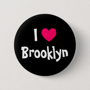 Badge Rond 5 Cm I Love Brooklyn