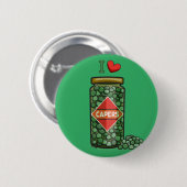 Badge Rond 5 Cm I Love Capers (Devant & derrière)