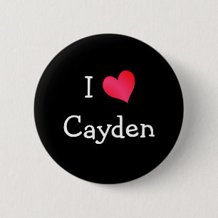 Badge Rond 5 Cm I Love Cayden
