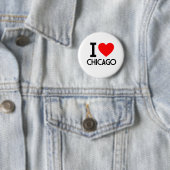 Badge Rond 5 Cm I Love Chicago (En situation)