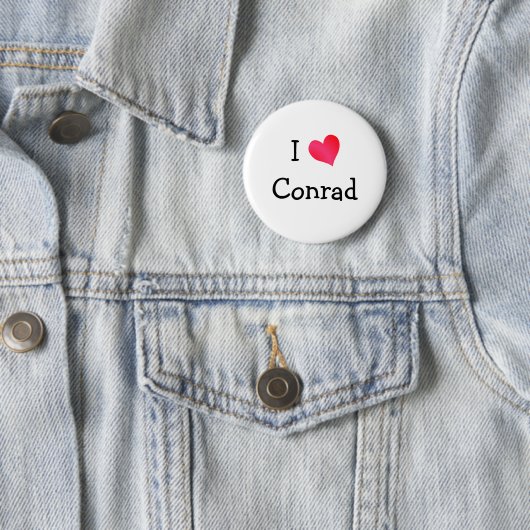 Badge Rond 5 Cm I Love Conrad (En situation)