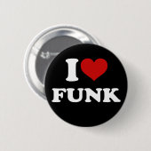 Badge Rond 5 Cm I Love Funk (Devant & derrière)