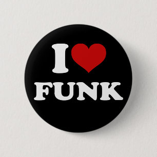 Badge Rond 5 Cm I Love Funk