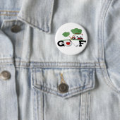 Badge Rond 5 Cm I Love Golf (En situation)