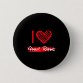 Badge Rond 5 Cm I Love Grand Rads I Heart Grand Rads  (Devant)