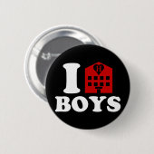 Badge Rond 5 Cm I Love Hotel Boys (Devant & derrière)