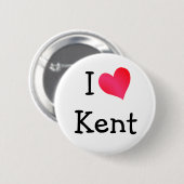 Badge Rond 5 Cm I Love Kent (Devant & derrière)
