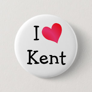 Badge Rond 5 Cm I Love Kent
