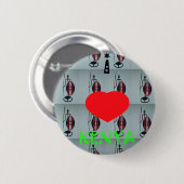 Badge Rond 5 Cm I Love Kenya Art Print (Devant & derrière)