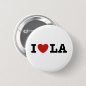 Badge Rond 5 Cm I Love LA (Devant & derrière)