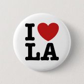 Badge Rond 5 Cm I Love LA (Devant)