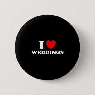 Badge Rond 5 Cm I Love Mariage Funny Mariage Femme d'honneur P