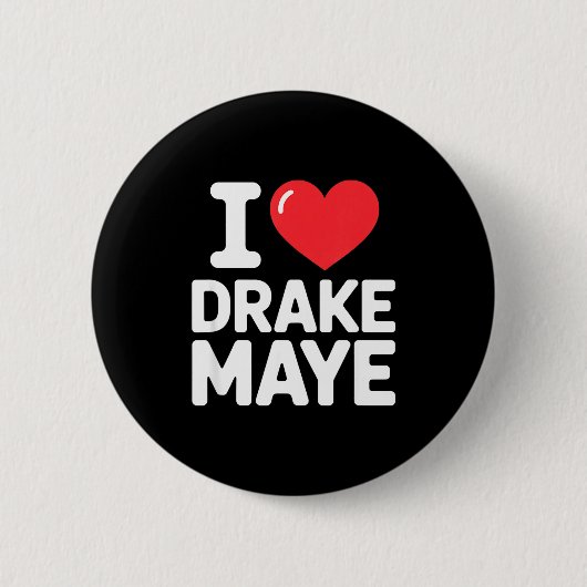 Badge Rond 5 Cm I Love Maye (Devant)