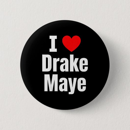 Badge Rond 5 Cm I Love Maye Football Fan  (Devant)