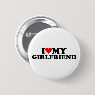 Badge Rond 5 Cm I Love My Girlfriend 3WH1