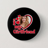 Badge Rond 5 Cm I Love My Girlfriend Photo (Devant)