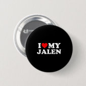 Badge Rond 5 Cm I Love My Jalen (Devant & derrière)