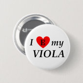 Badge Rond 5 Cm I Love My Viola (Devant & derrière)