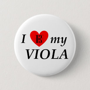 Badge Rond 5 Cm I Love My Viola