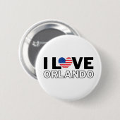 Badge Rond 5 Cm I LOVE ORLANDO - For real Orlandoans! (Devant & derrière)