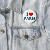 Badge Rond 5 Cm I Love Paris (En situation)