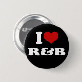 Badge Rond 5 Cm I Love R&B (Devant & derrière)