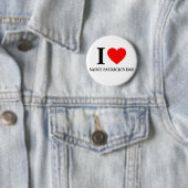 Badge Rond 5 Cm I Love Saint Patrick's Day (En situation)