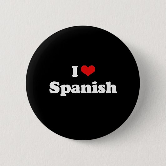 Badge Rond 5 Cm I Love Spanish Tshirt (Devant)