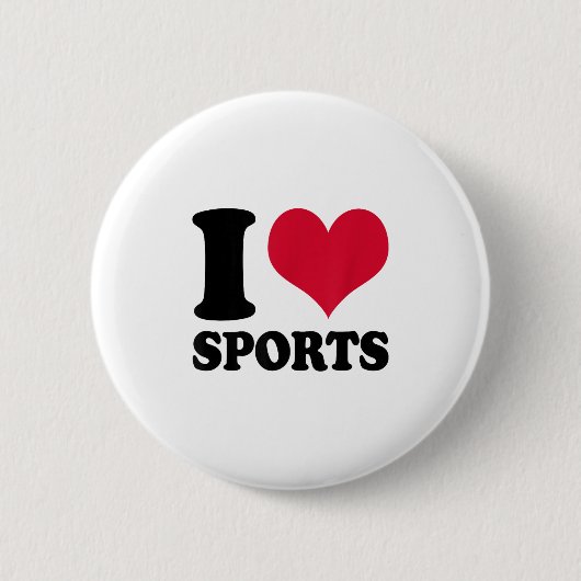 Badge Rond 5 Cm I Love Srts Fitness Motivation (Devant)
