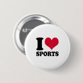 Badge Rond 5 Cm I Love Srts Fitness Motivation (Devant & derrière)